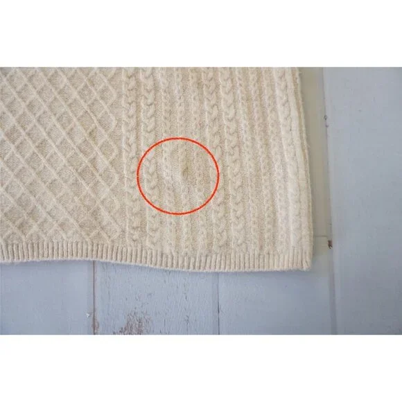 House Of Harlow 1960 Fisherman Cable Knit Sweater Dress, Size L - Picture 2 of 7